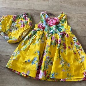 Ralph Lauren yellow floral dress with bloomers